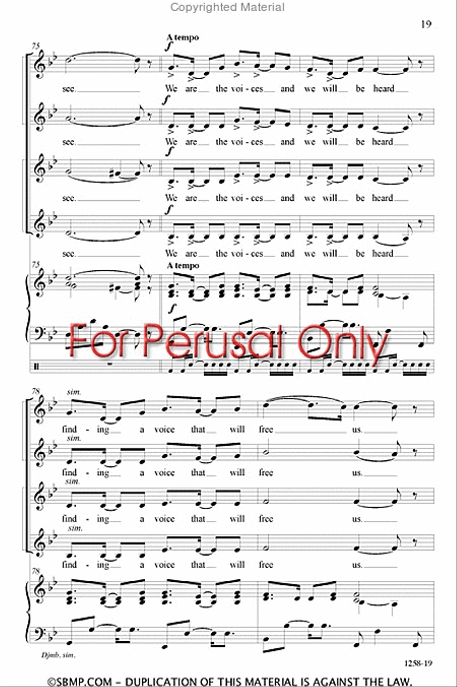 We Are the Voices We Are the Voices SSAA scores gallery preview page 18