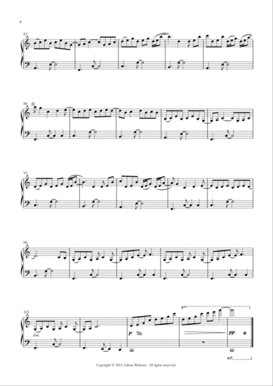 Piano Love Songs - CrusaderBeach - Romantic Piano Solo Songbook Piano Solo scores gallery preview page 5