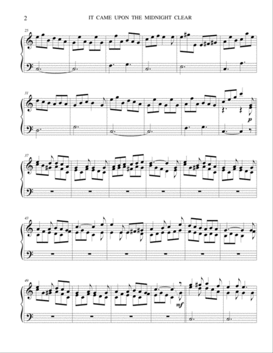It Came Upon the Midnight Clear (CAROL) Carillon scores gallery preview page 2