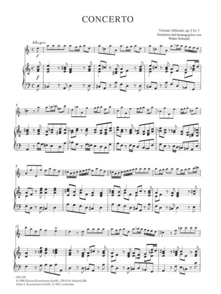 Concerto a cinque Op. 5/7