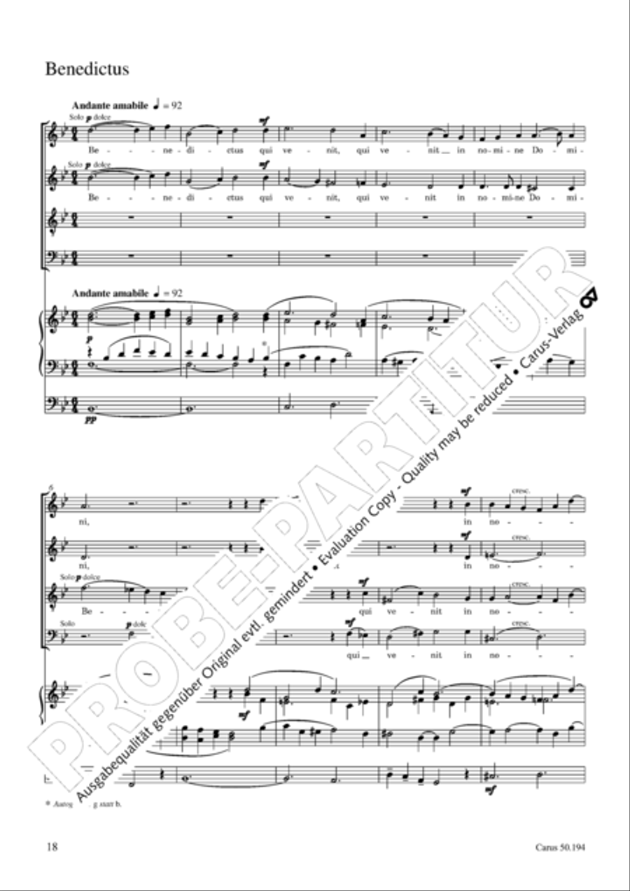 Requiem in D minor 4-Part scores gallery preview page 19