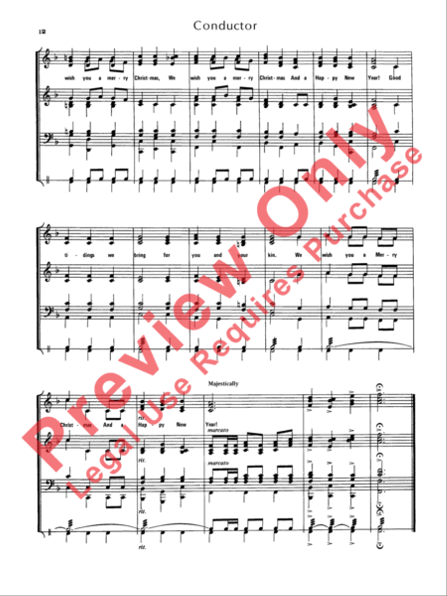 Christmas Sing-a-Long (for Band with Audience Participation) Concert Band scores gallery preview page 13