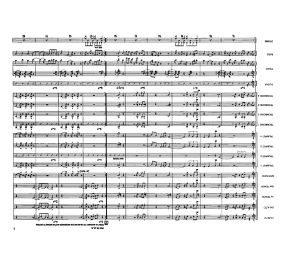 Beneath An Orange Moon Beneath An Orange Moon Jazz Ensemble scores gallery preview page 5