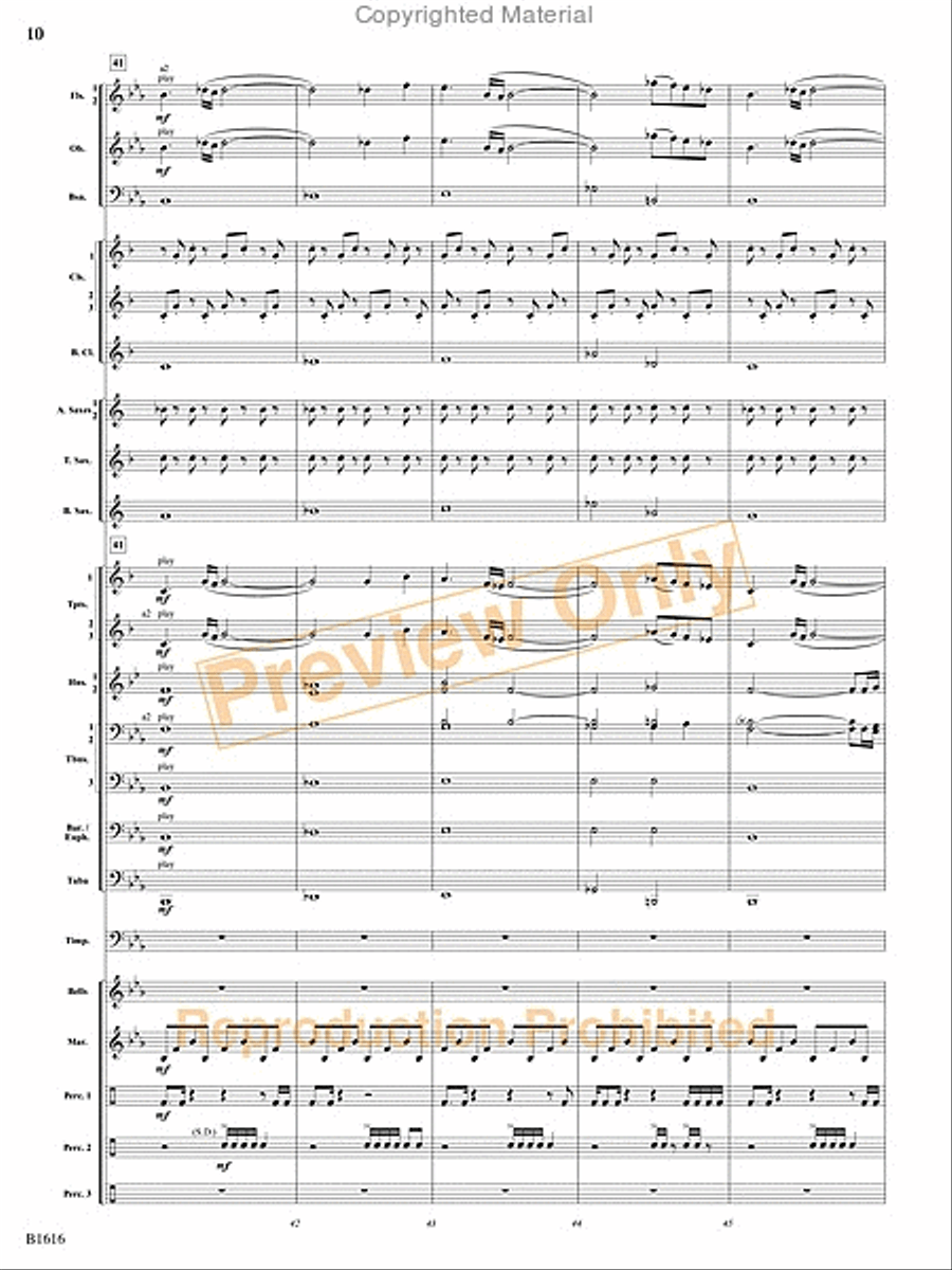 One Giant Leap Concert Band scores gallery preview page 39