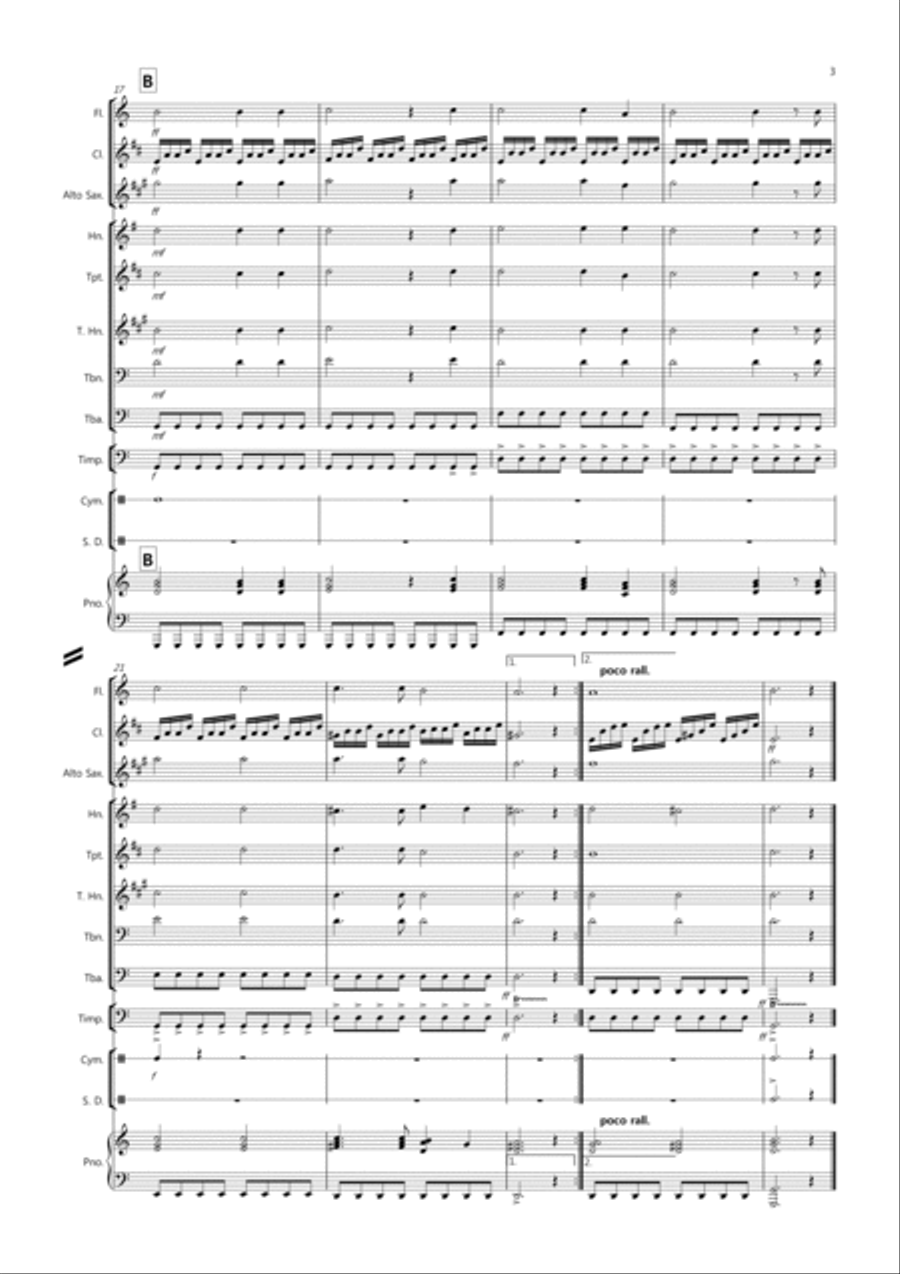 Zadok the Priest for School Wind Band Zadok the Priest for School Wind Band Concert Band scores gallery preview page 3