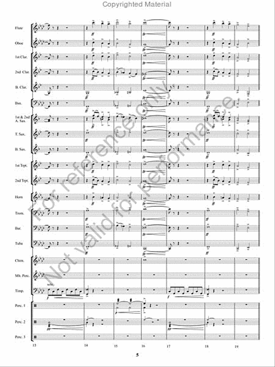 Kennesaw Mountain Celebration Concert Band scores gallery preview page 4