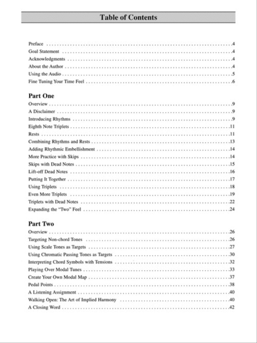 Expanding Walking Bass Lines Bass Guitar Tablature scores gallery preview page 2