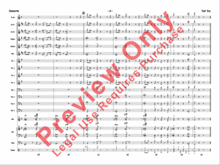 Just 'Cuz Just 'Cuz Jazz Ensemble scores gallery preview page 17