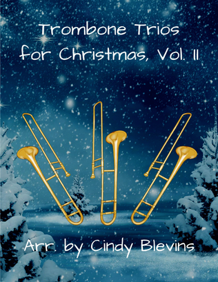 Book cover for Trombone Trios for Christmas, Vol. II