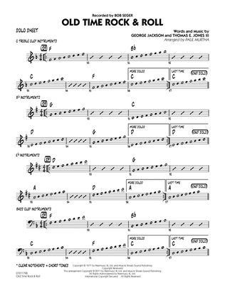 Old Time Rock & Roll - Solo Sheet