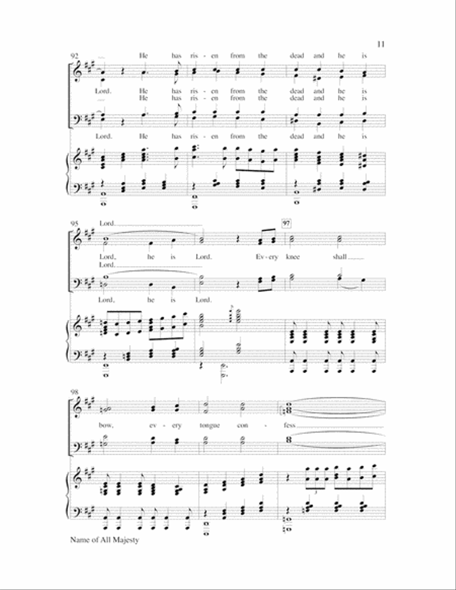 Name of All Majesty Name of All Majesty Choir scores gallery preview page 11