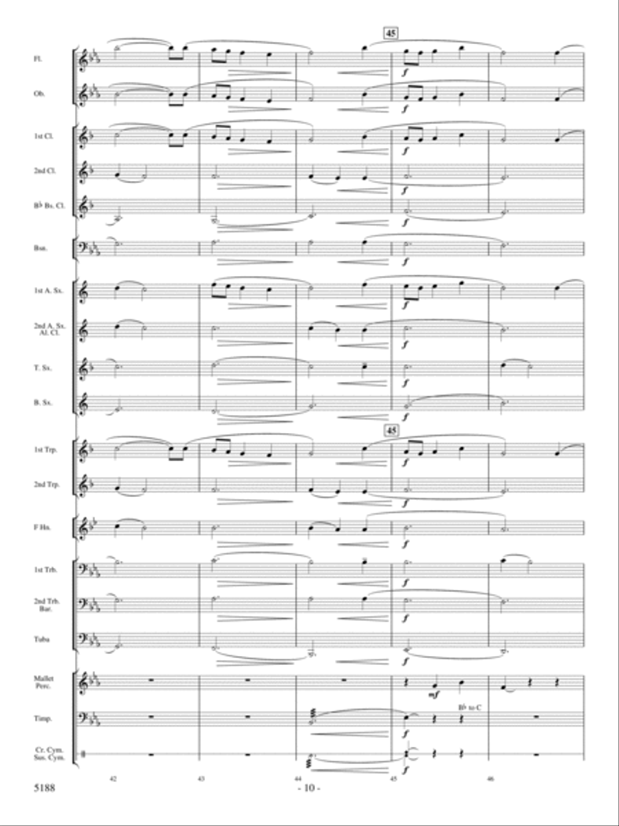 A Song of Hope A Song of Hope Concert Band scores gallery preview page 9