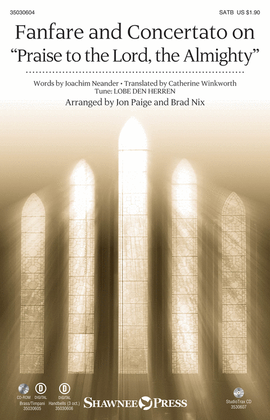 Book cover for Fanfare and Concertato on Praise to the Lord, the Almighty
