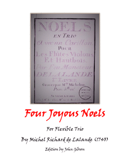 Four Joyous Noels for Flexible Trio (1740) image number null