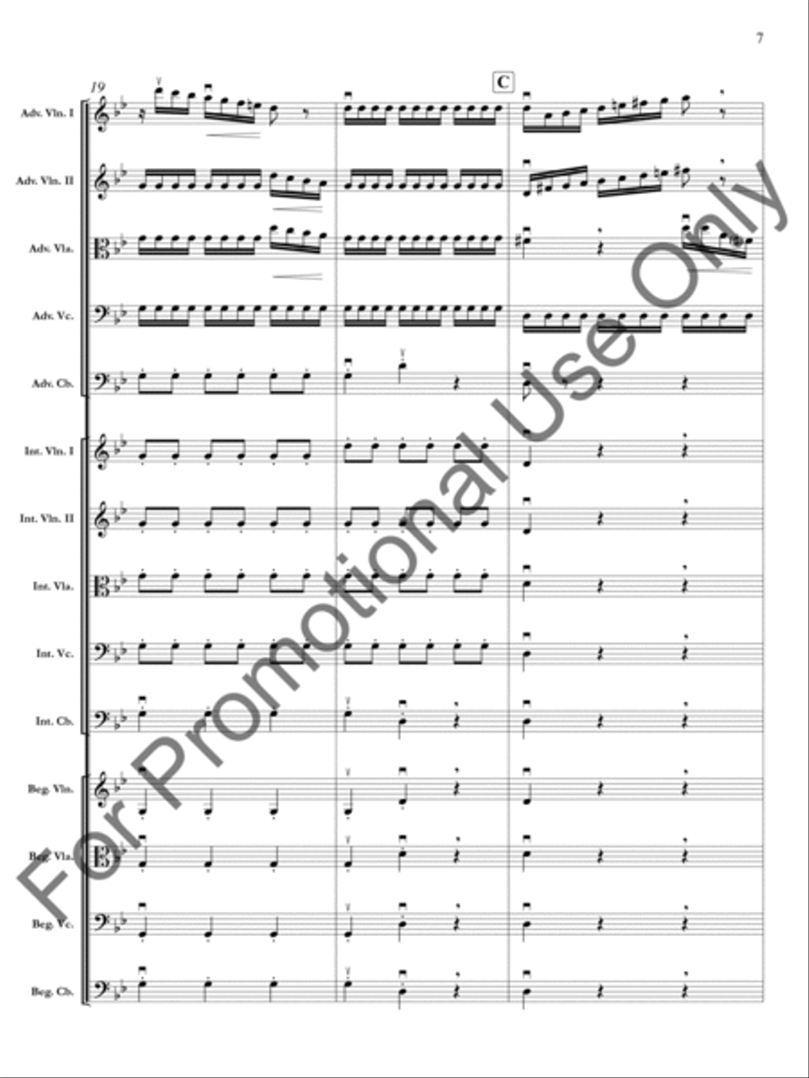 The Four Seasons: Summer: Presto, 3rd movement Orchestra scores gallery preview page 8