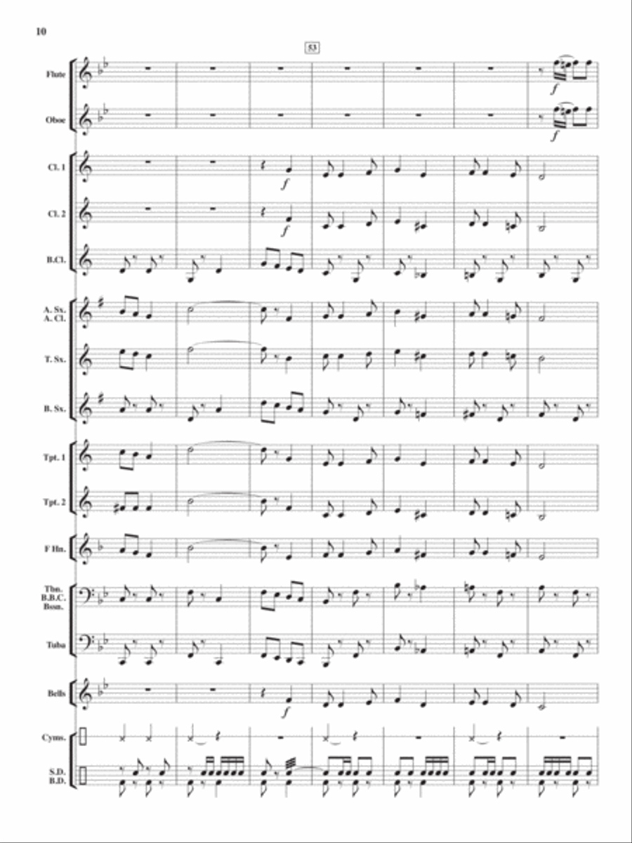 Heroes On Parade Concert Band scores gallery preview page 9