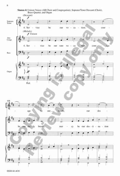 Rise, O Church, like Christ Arisen (Choral Score) image number null