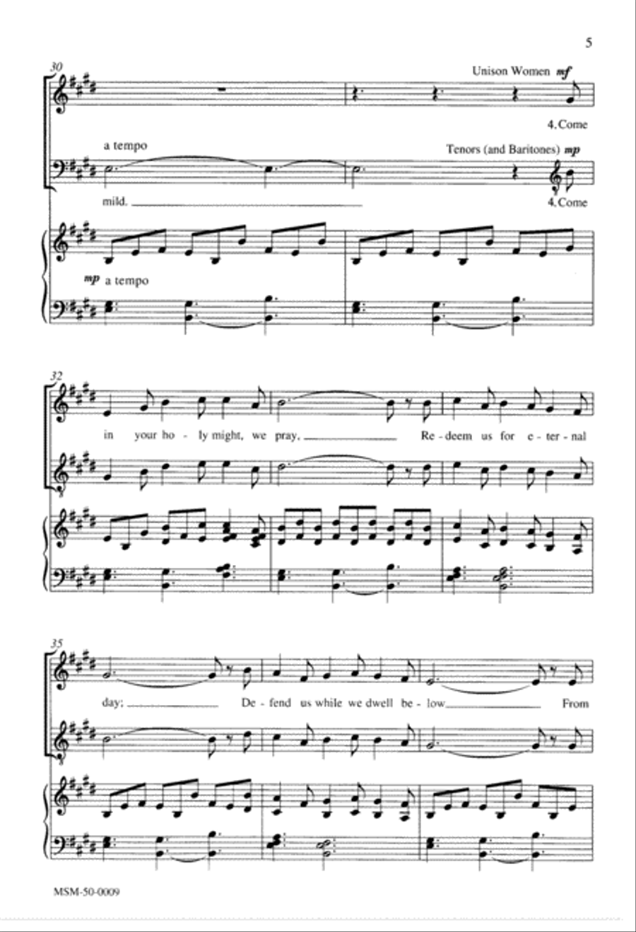 Creator of the Stars of Night 4-Part scores gallery preview page 4