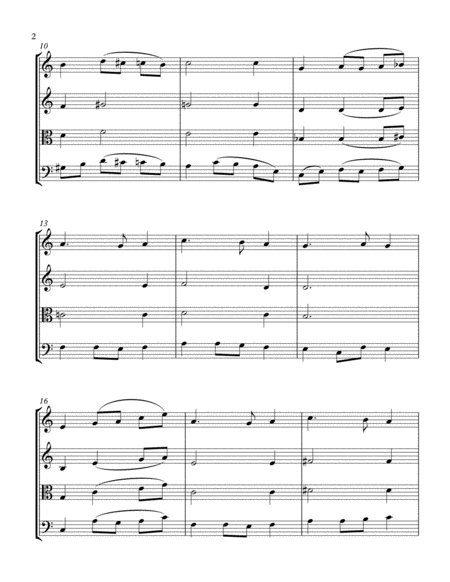 "Silent Night" for String Quartet-Jazz/Pop Version-Video image number null