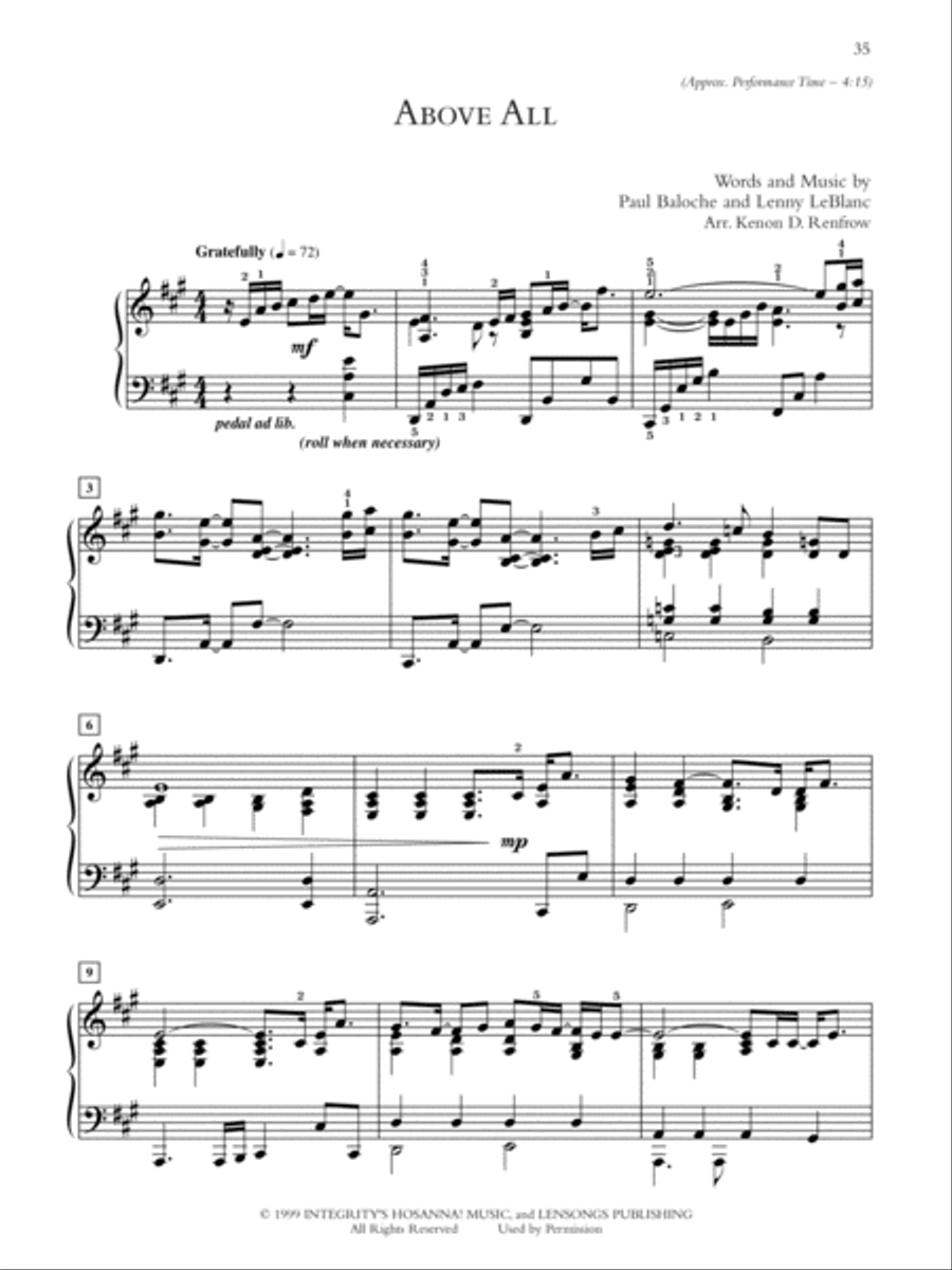 Exalted Piano Solo scores gallery preview page 4