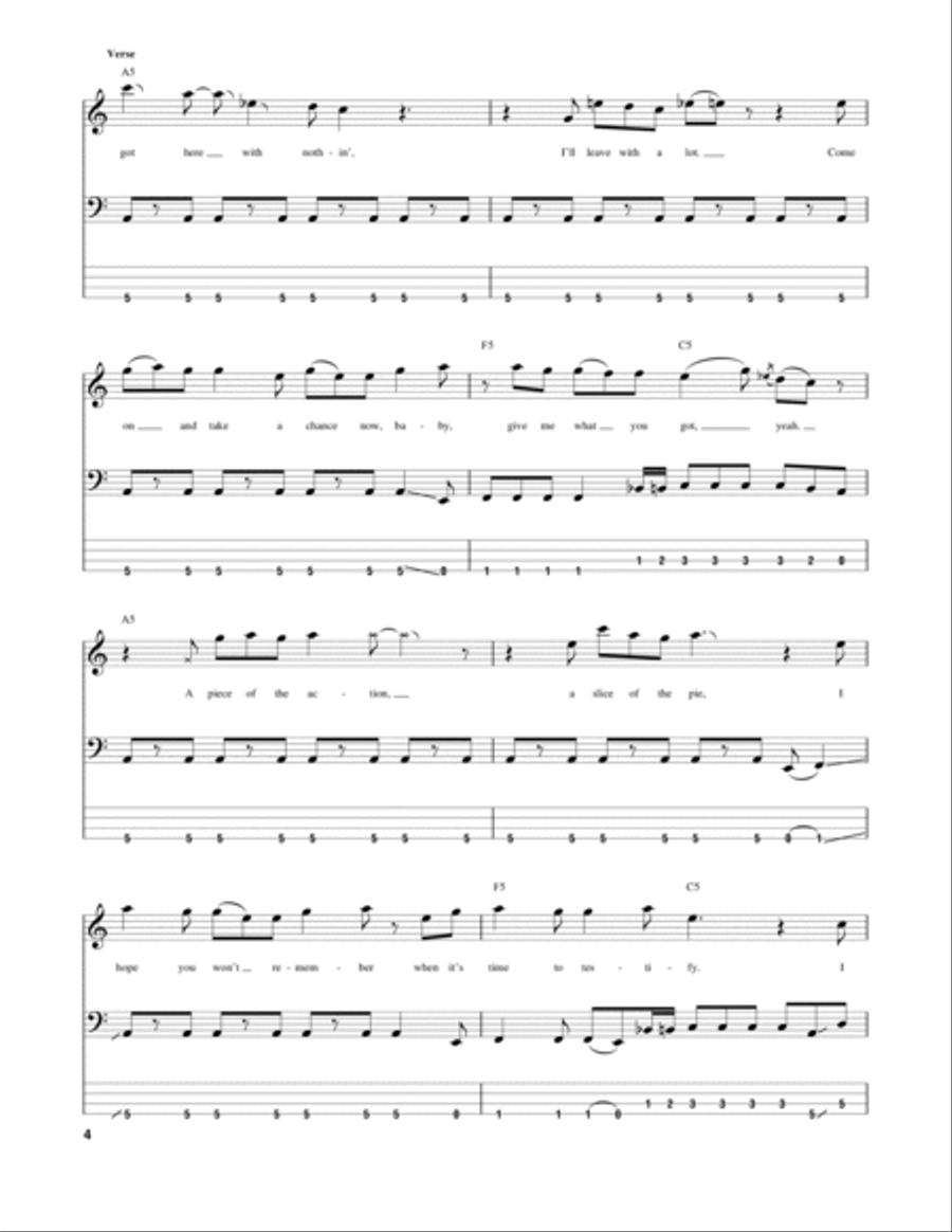 Price You Gotta Pay Guitar Tablature scores gallery preview page 4