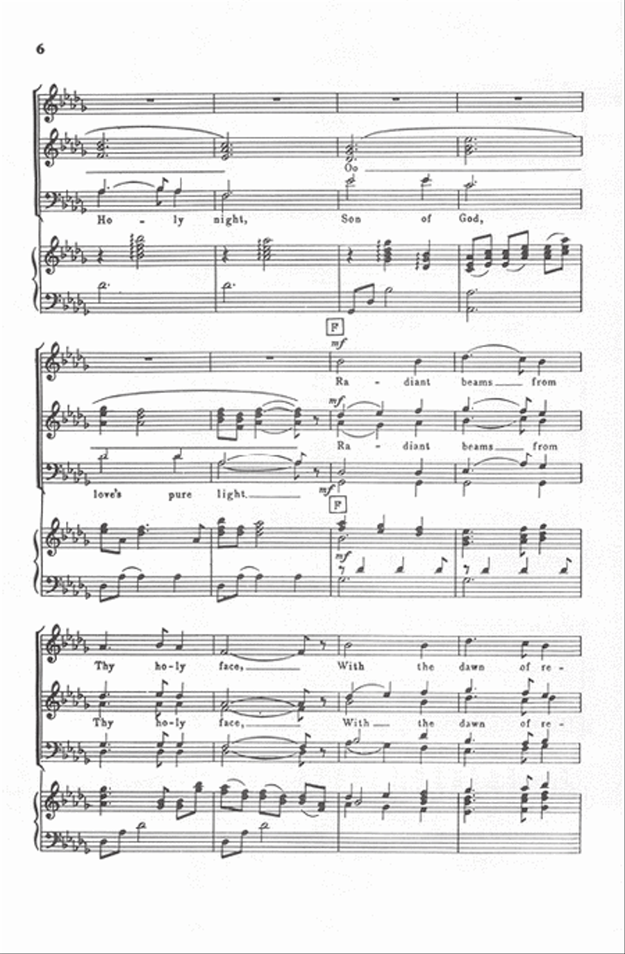 Silent Night Silent Night TTBB scores gallery preview page 5