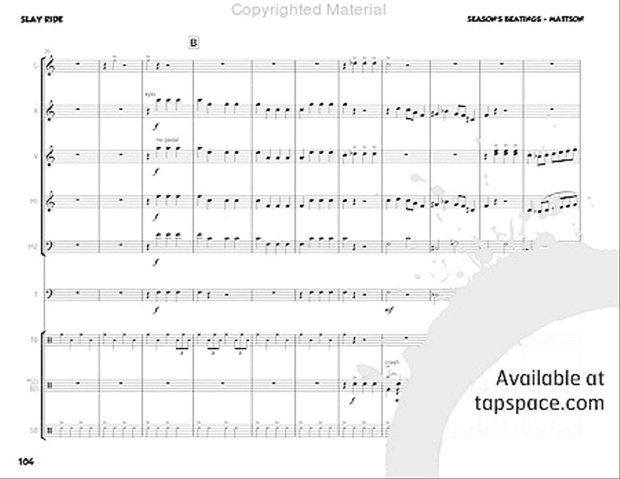 Season's Beatings Percussion Ensemble scores gallery preview page 16