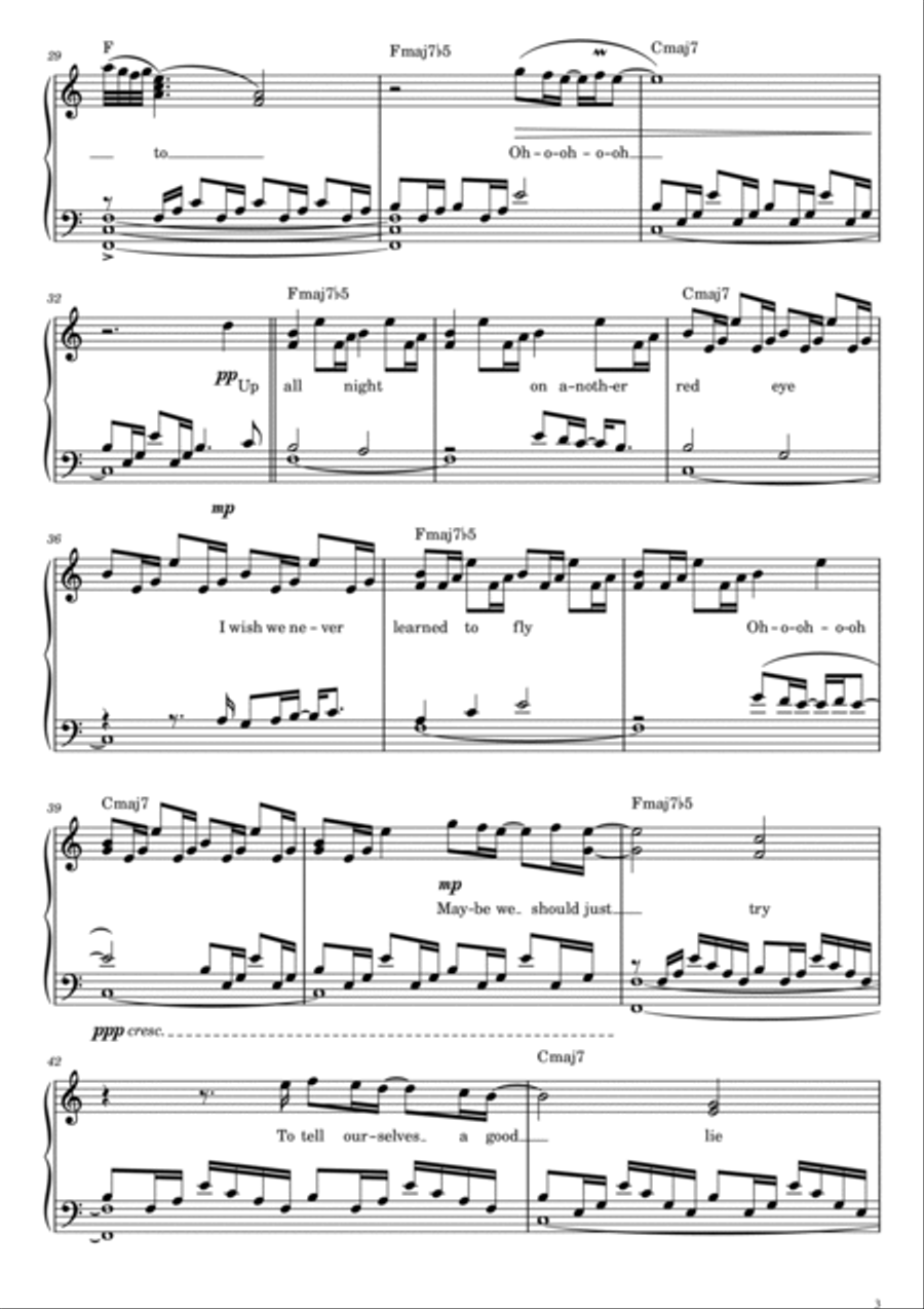 I Love You Piano Solo scores gallery preview page 3