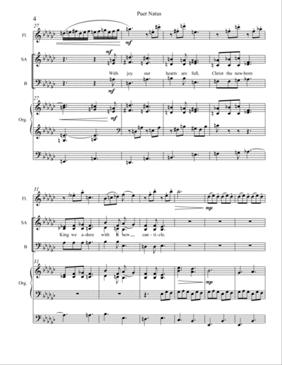 Puer Natus 3-Part scores gallery preview page 4