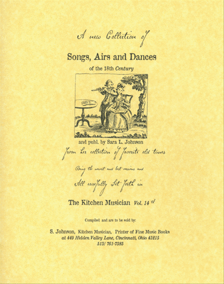 Songs, Airs & Dances of the 18th century Violin scores gallery preview page 1