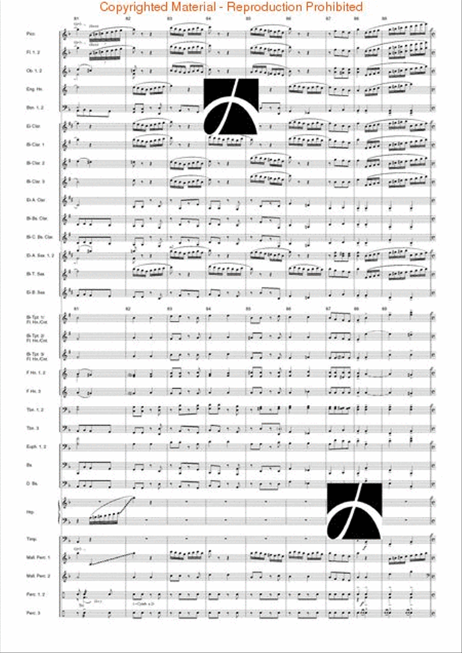 Tanczi Concert Band scores gallery preview page 35