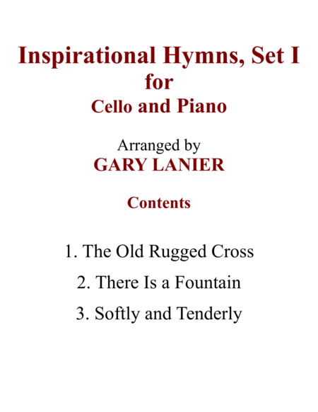 INSPIRATIONAL HYMNS, SET I (Duets for Cello & Piano) image number null