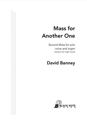 Book cover for Mass for Another One (solo voice, violin, organ/piano)