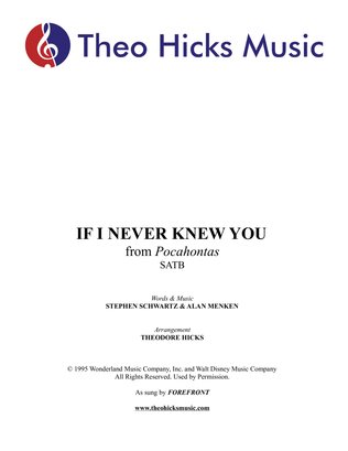Book cover for If I Never Knew You (end Title)