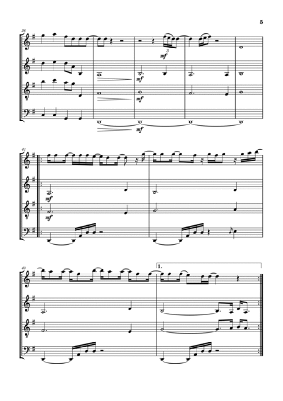 Holy Water Woodwind Quartet scores gallery preview page 6
