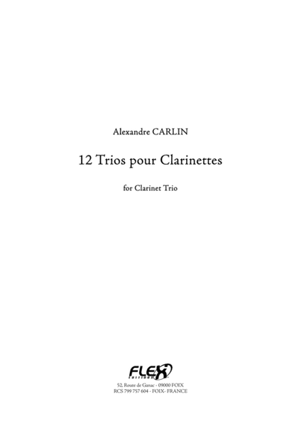 12 Clarinet Trio image number null