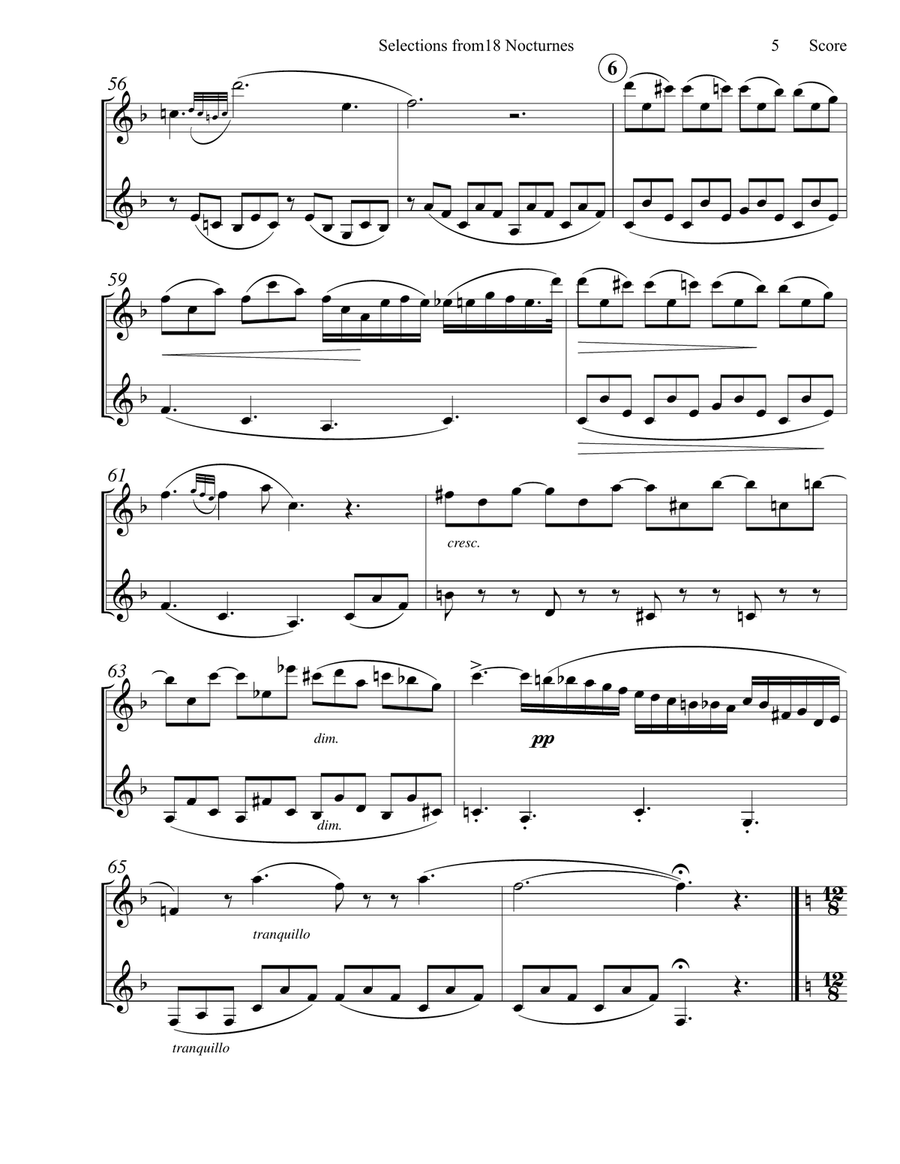 Clarinet Duets for students and their teachers Clarinet Duet scores gallery preview page 6