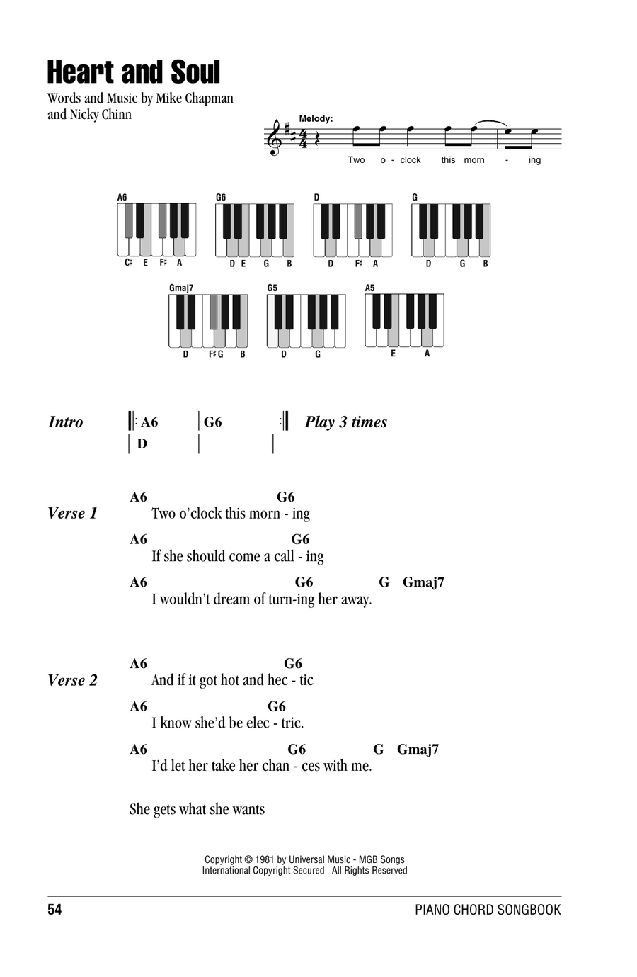 Heart And Soul Piano scores gallery preview page 1