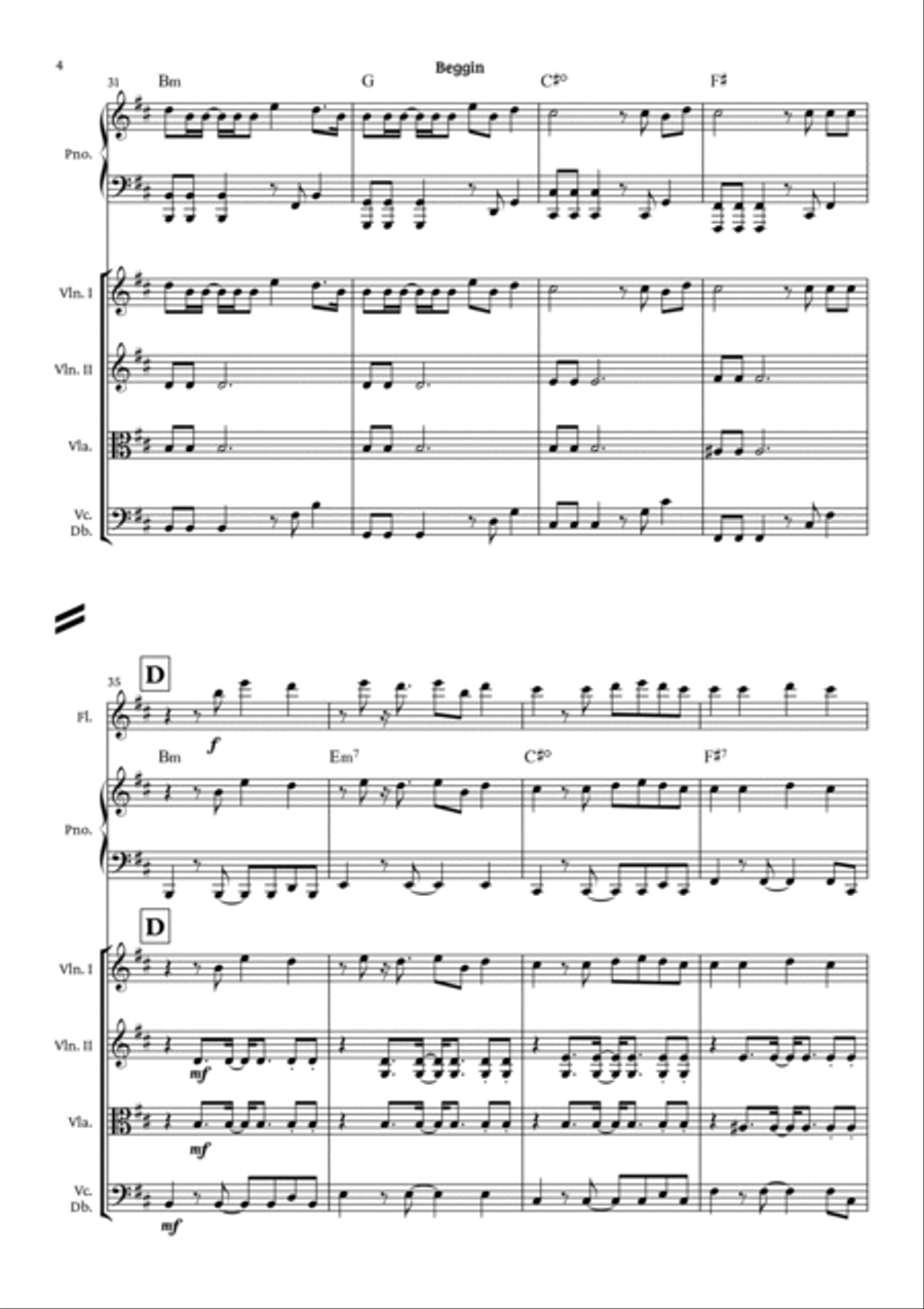 Beggin' Small Ensemble scores gallery preview page 5