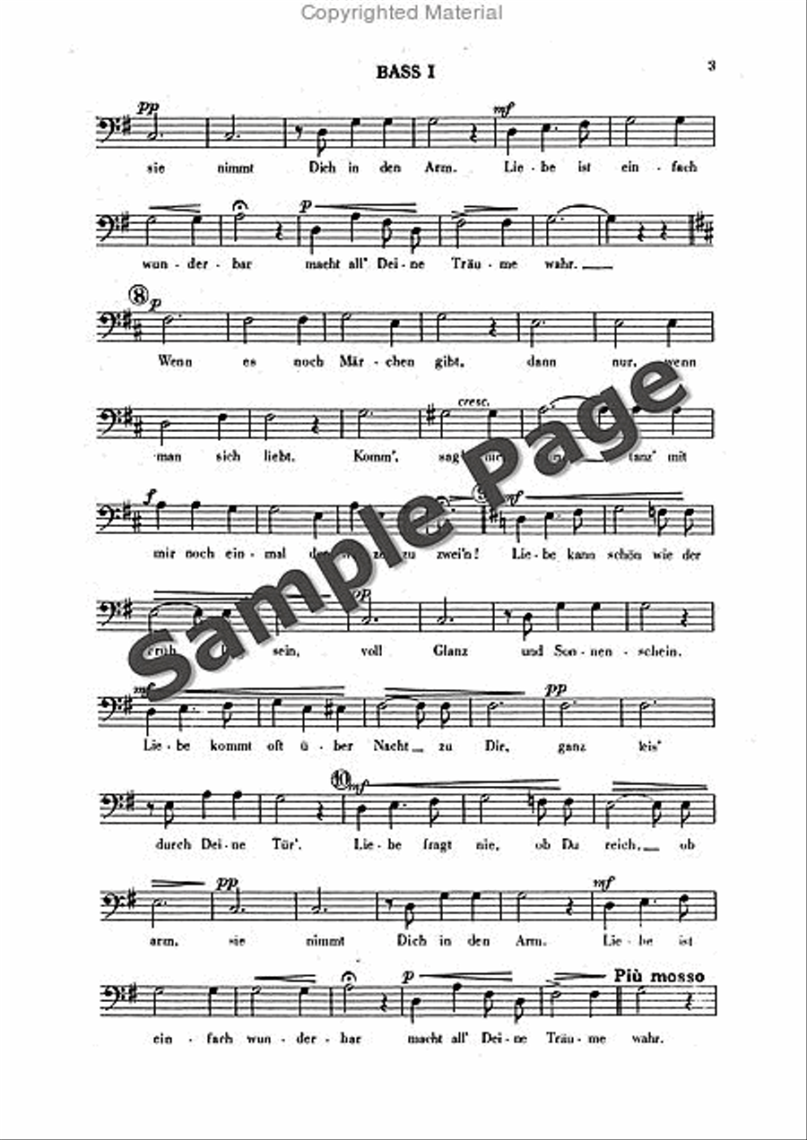 Strauss J Ein Walzer Zu Zwein TTBB scores gallery preview page 4