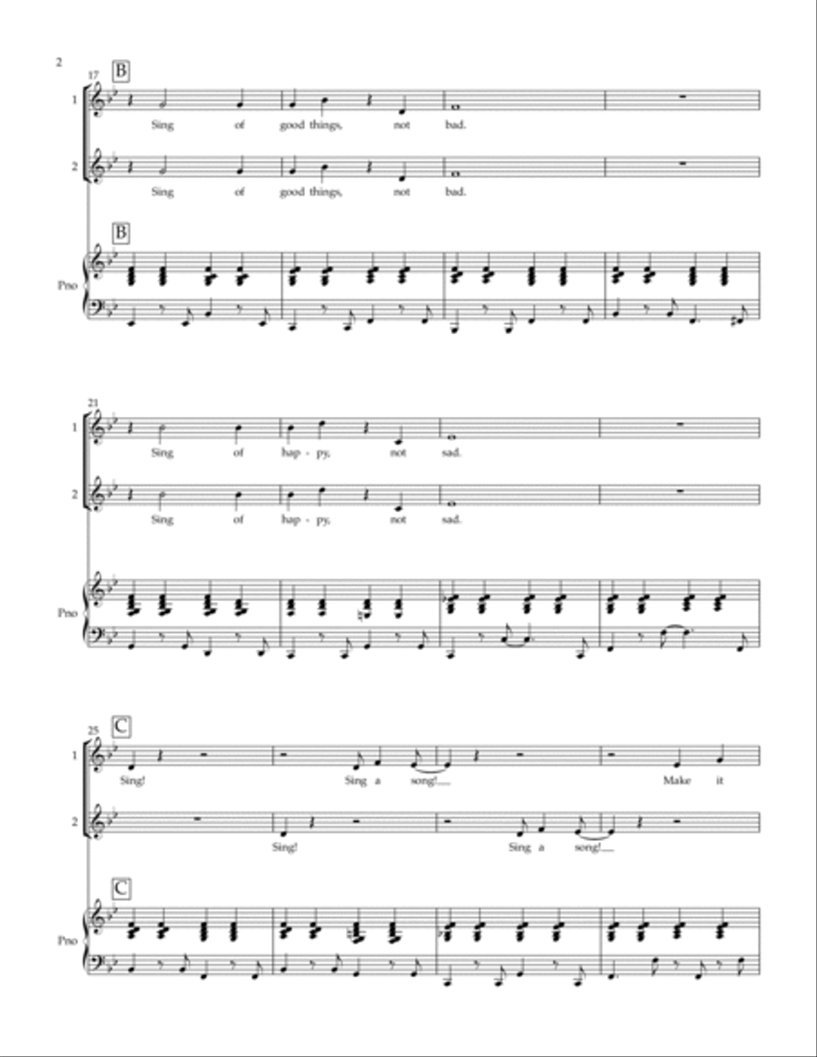 Sing 2-Part scores gallery preview page 2