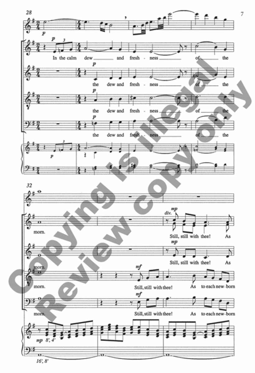 Still, Still With Thee (Choral Score) image number null