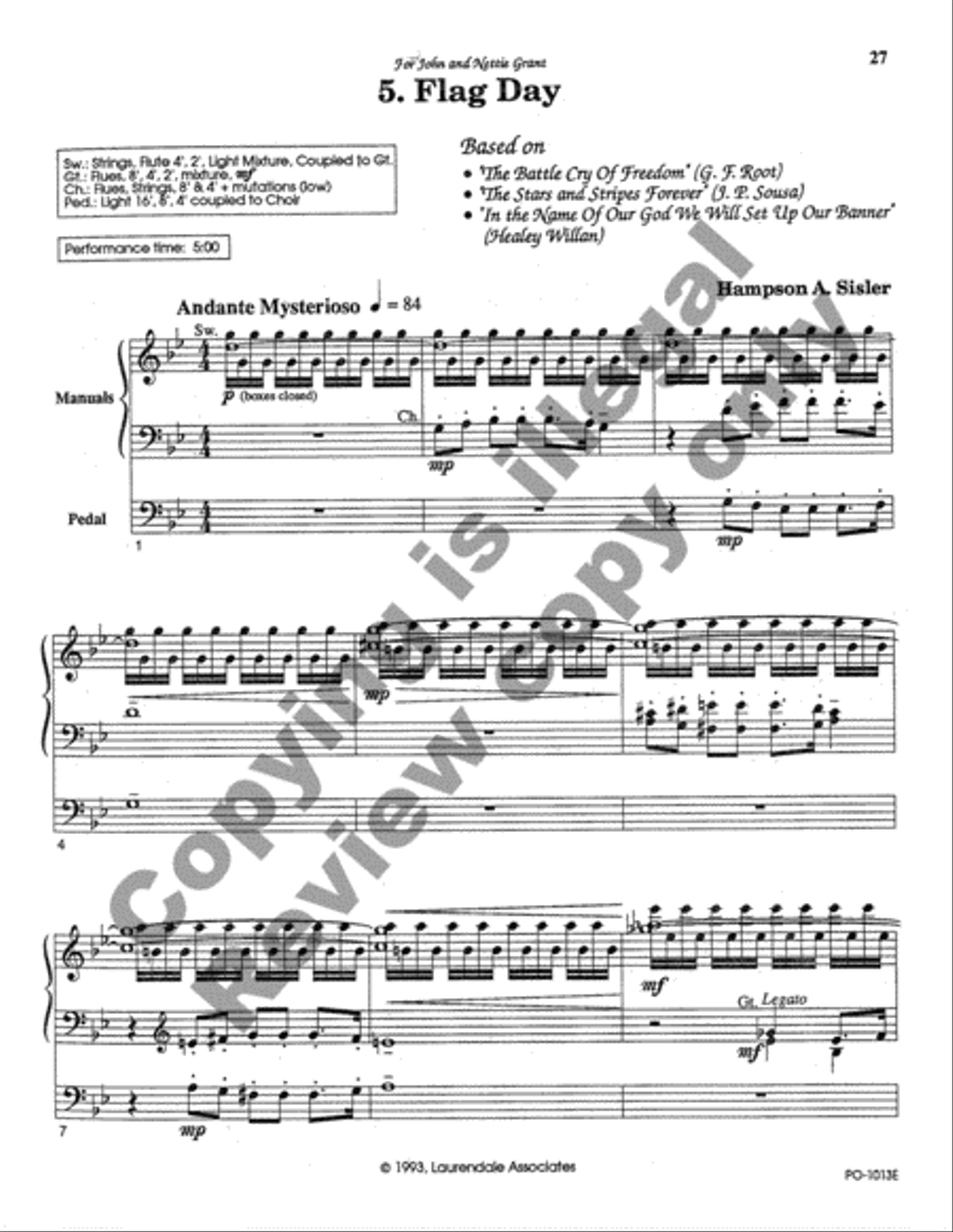 Civic Events Suite Organ scores gallery preview page 11