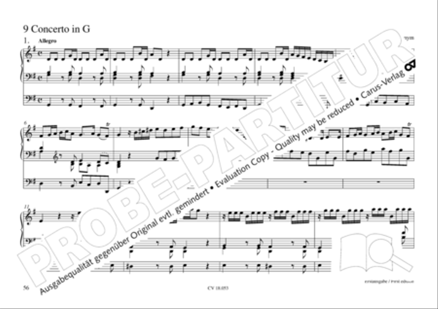 Das Husumer Orgelbuch von 1758 Organ Solo scores gallery preview page 57