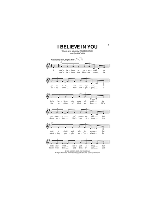 Book cover for I Believe In You