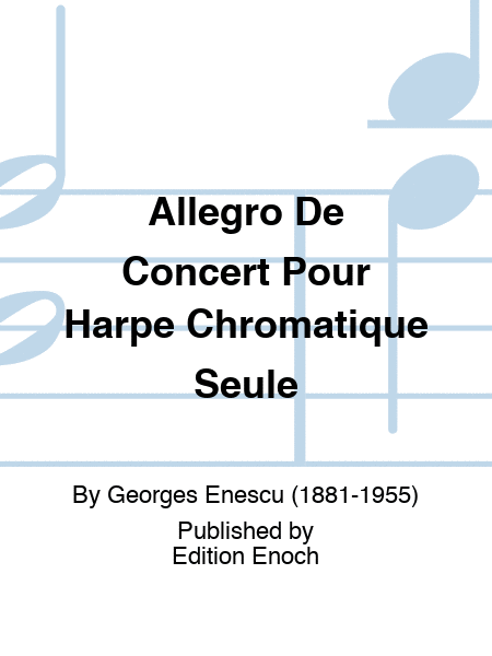 Allegro De Concert Pour Harpe Chromatique Seule