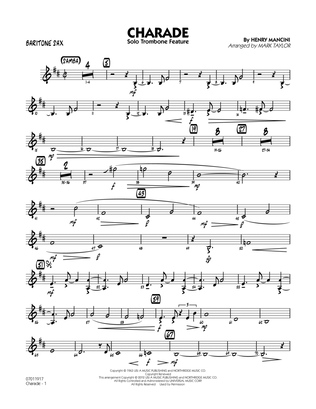 Book cover for Charade (Solo Trombone Feature) - Baritone Sax