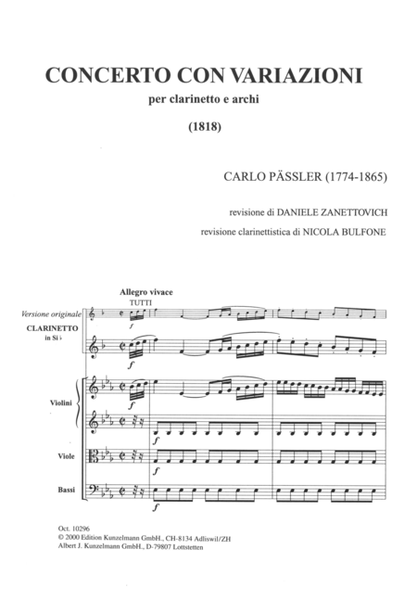 Concerto for clarinet in E-flat major