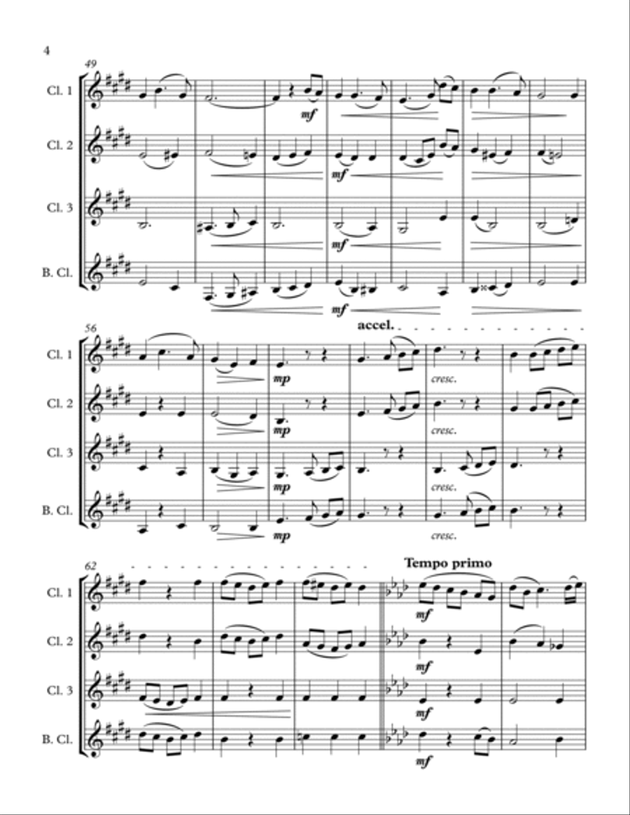 Caprice No. 1 Caprice No. 1 Woodwind Ensemble scores gallery preview page 4