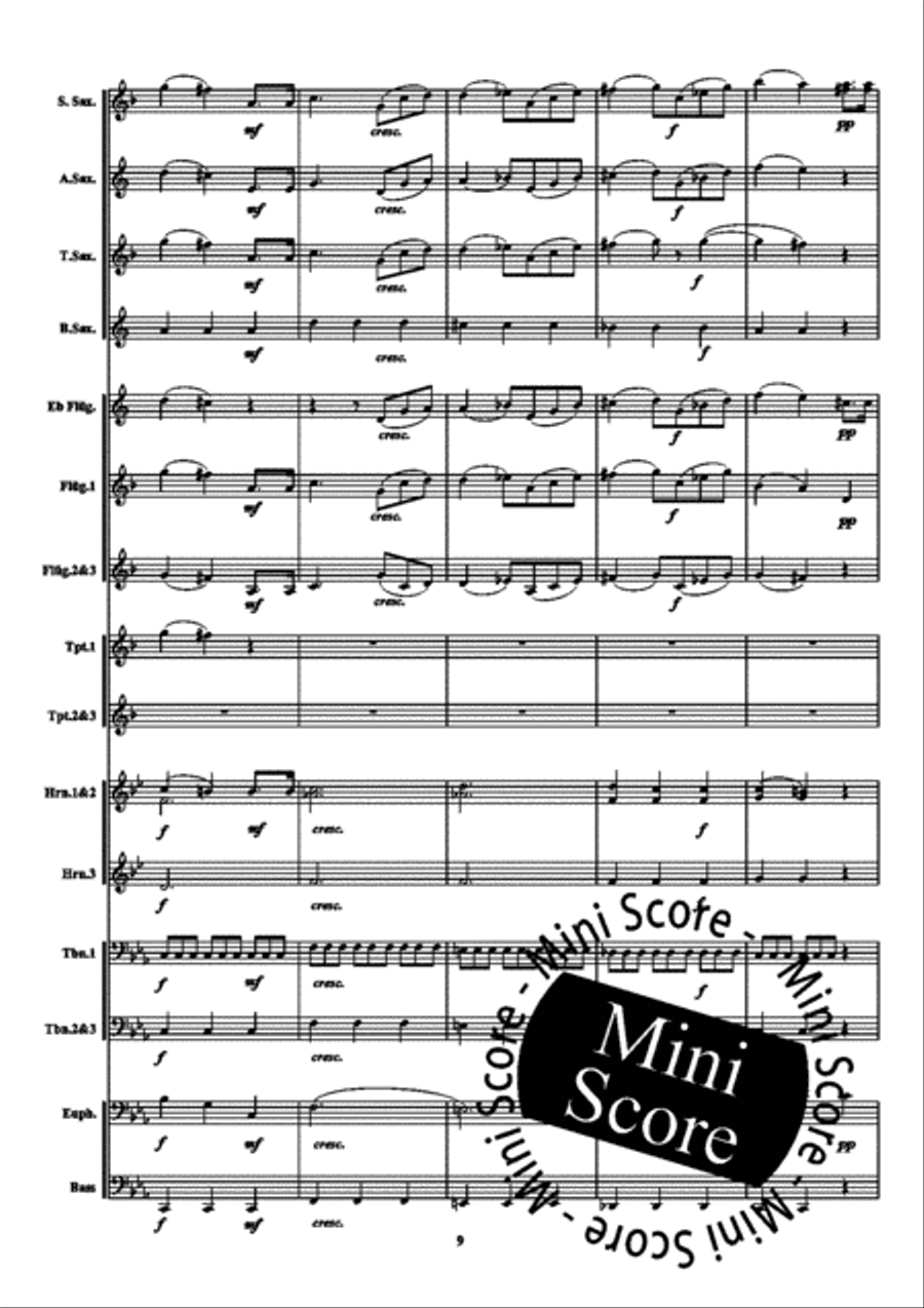 Notturno Fanfare Band scores gallery preview page 13
